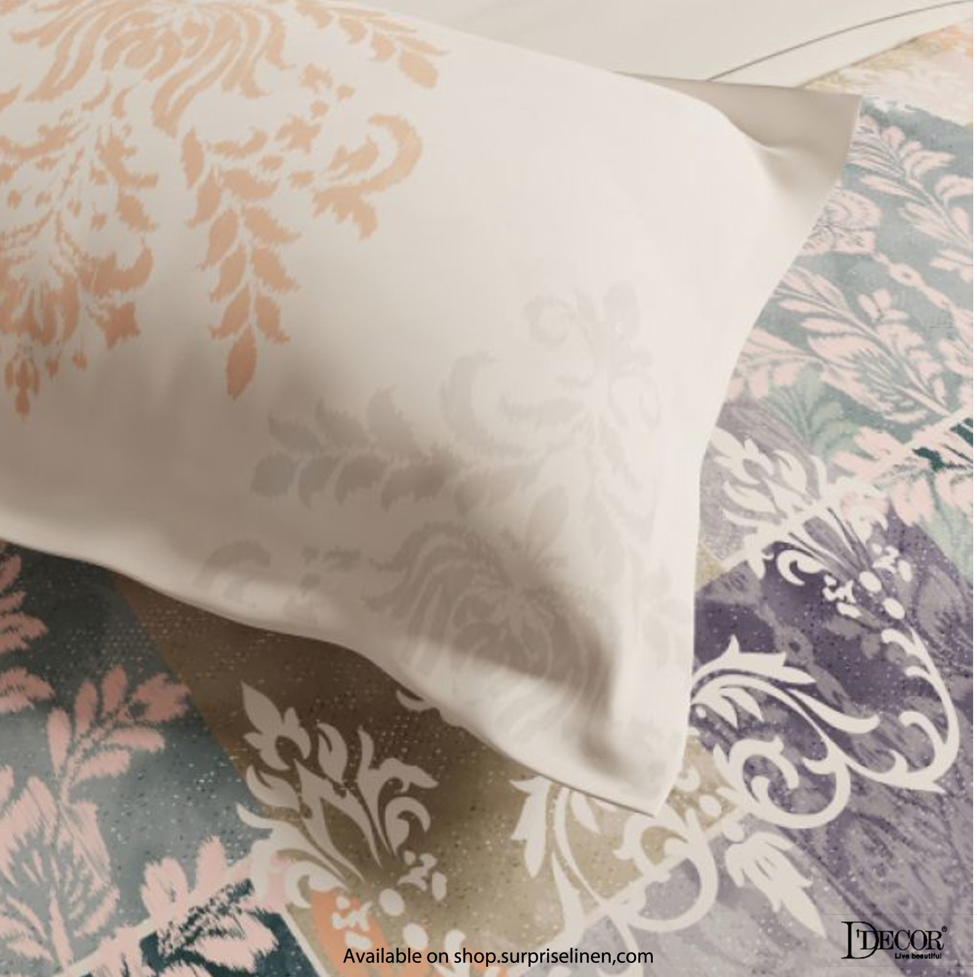 D'Decor - Kalakriti Collection Artisan King Size 5 Pcs 100% Cotton Bedsheet Set