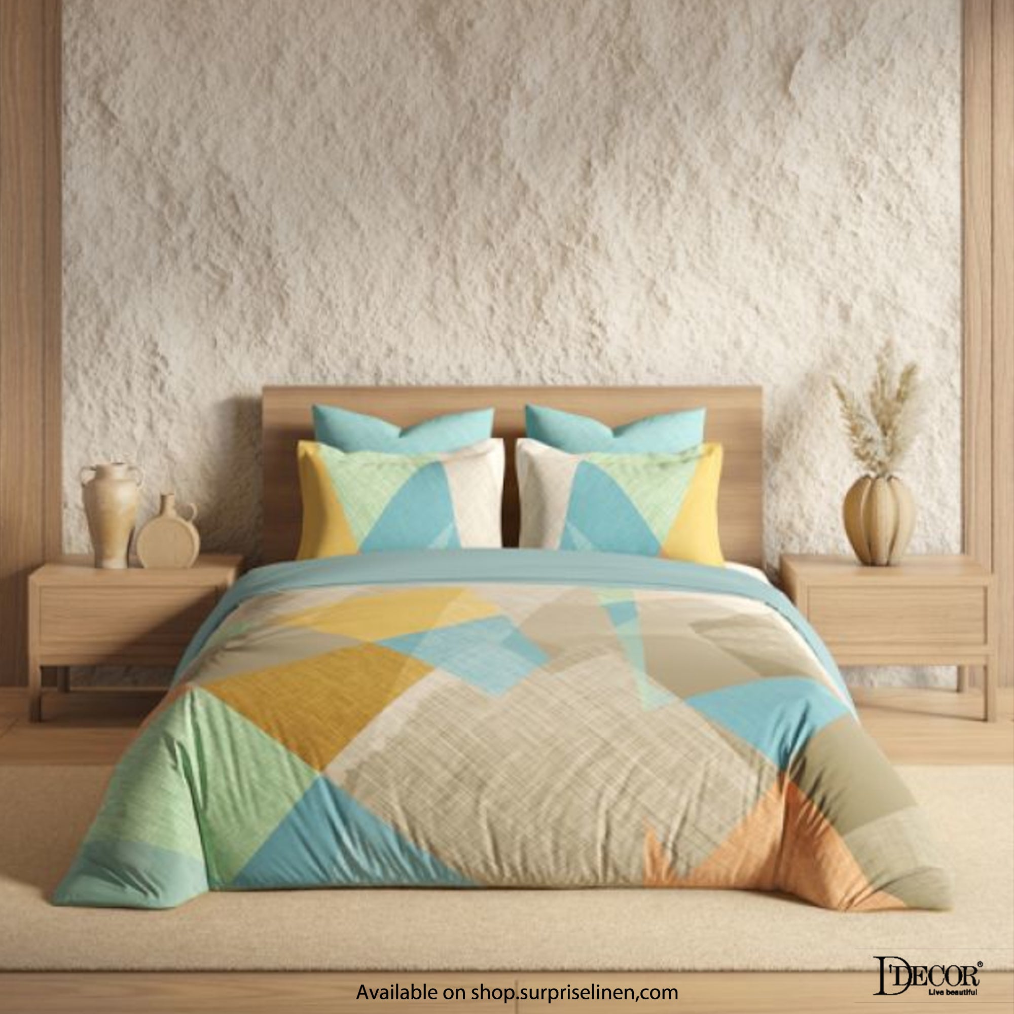 D'Decor - Orion Collection 100% Cotton Topaz Bedsheet Set