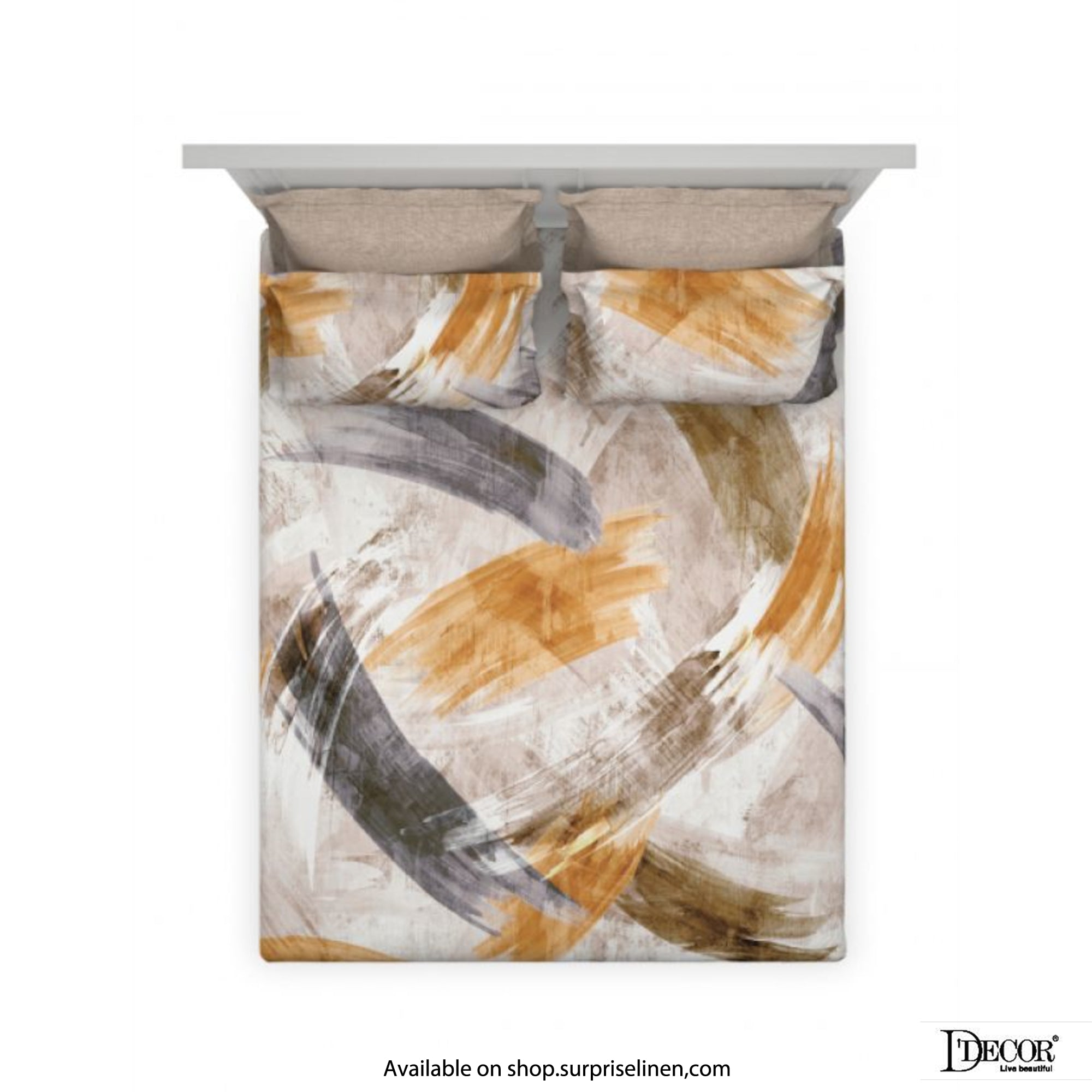 D'Decor - Orion Collection 100% Cotton Artistic Strokes Bedsheet Set