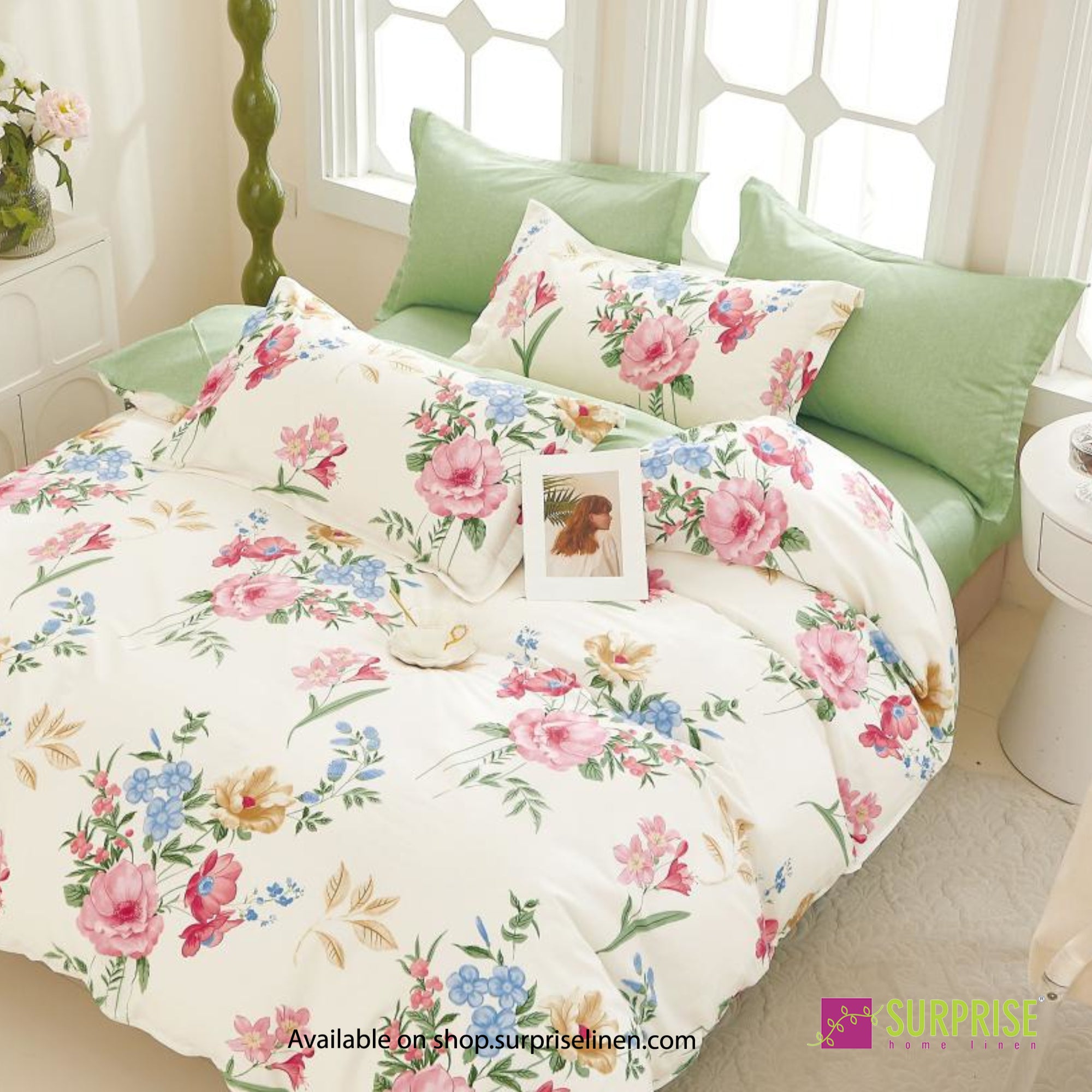 Everyday Luxury Essentials By Surprise Home - Bedeck Collection 3 Pcs Regular Queen Size Bedsheet Set in 300 TC Cotton Fabric (Solace)