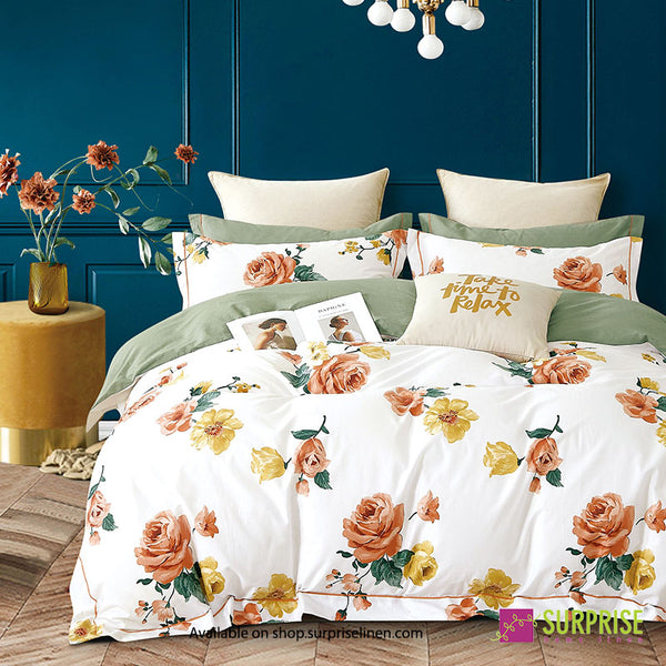 Luxury Essentials By Surprise Home Exclusive Calme Collection 3 Pcs Super King Size Bedsheet Set in 350 TC Premium Cotton (White)