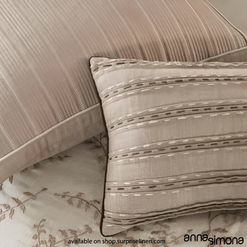 Anna Simona - Trellis 7 Pcs Linen Duvet Ensemble Set