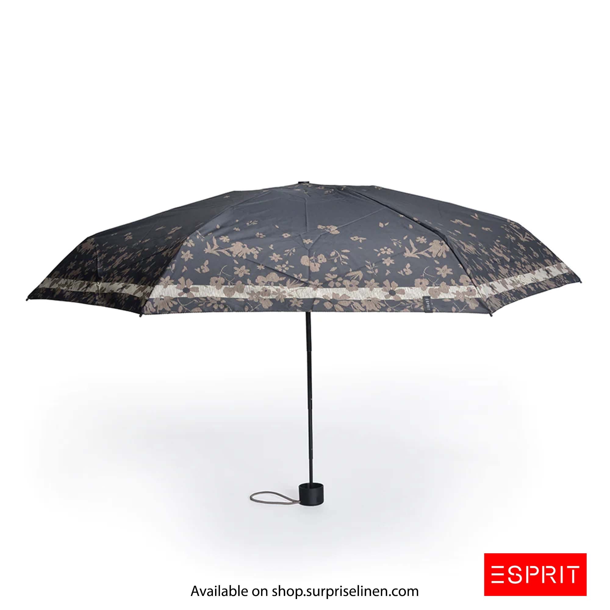 Esprit - Abstract Collection Petito Umbrella (Black Flower)