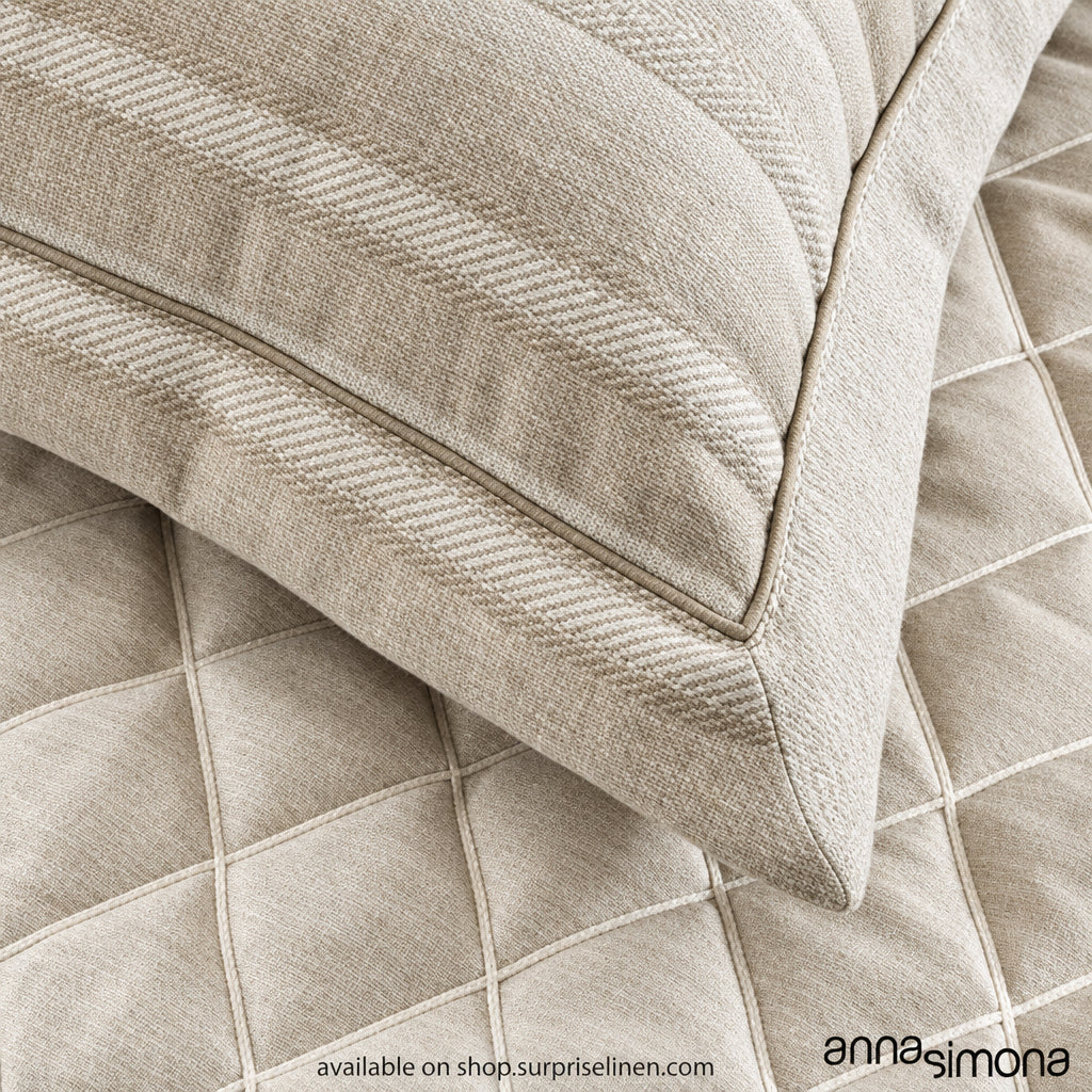 Anna Simona - Monarch 9 Pcs Duvet Ensemble Set (Off White)