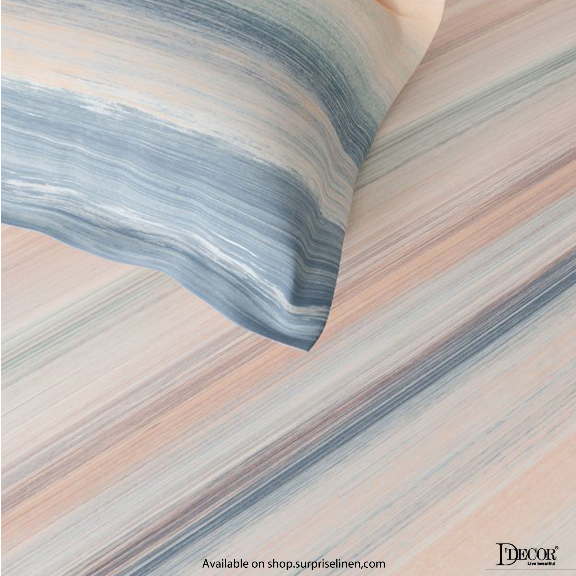 D'Decor - Pastel Dreams Collection 100% Cotton 3 Pcs King Size Bedsheet Set (Hazzel)