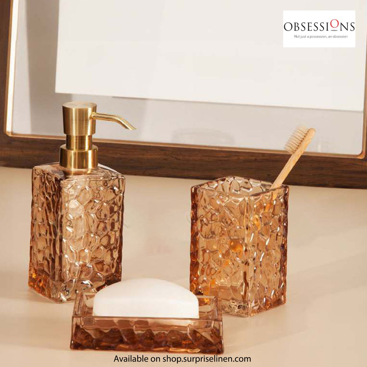 Obsessions - Prism Collection 3 Pcs Bath Set (Copper)