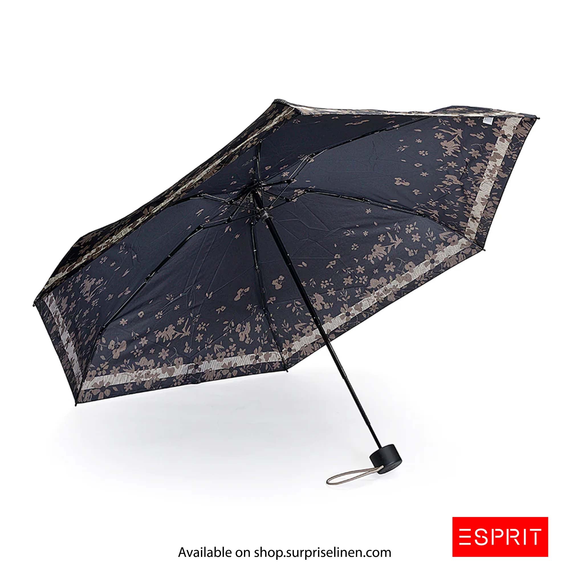 Esprit - Abstract Collection Petito Umbrella (Black Flower)