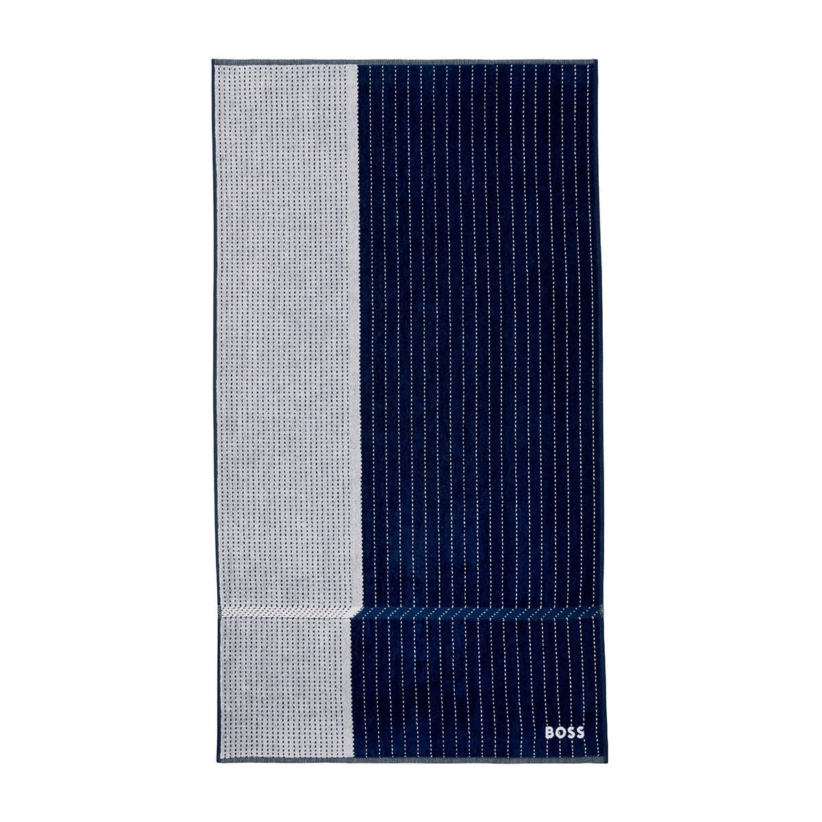 Hugo Boss - Tennis Stripes Towels with Sateen Border 450 GSM 100% Cotton (Navy)