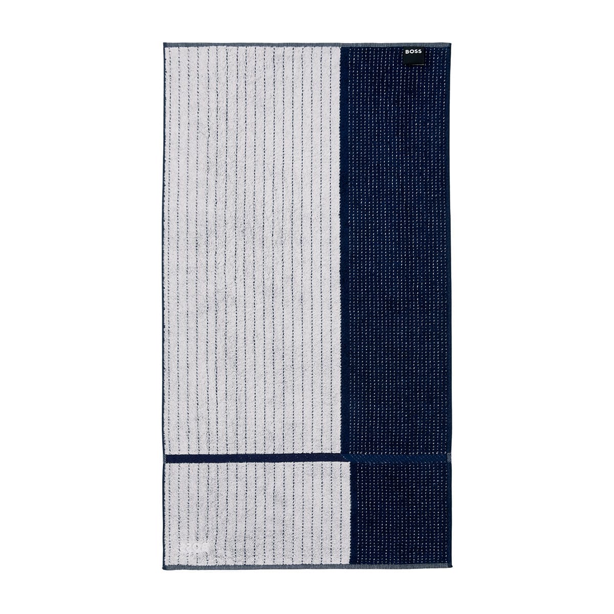 Hugo Boss - Tennis Stripes Towels with Sateen Border 450 GSM 100% Cotton (Navy)