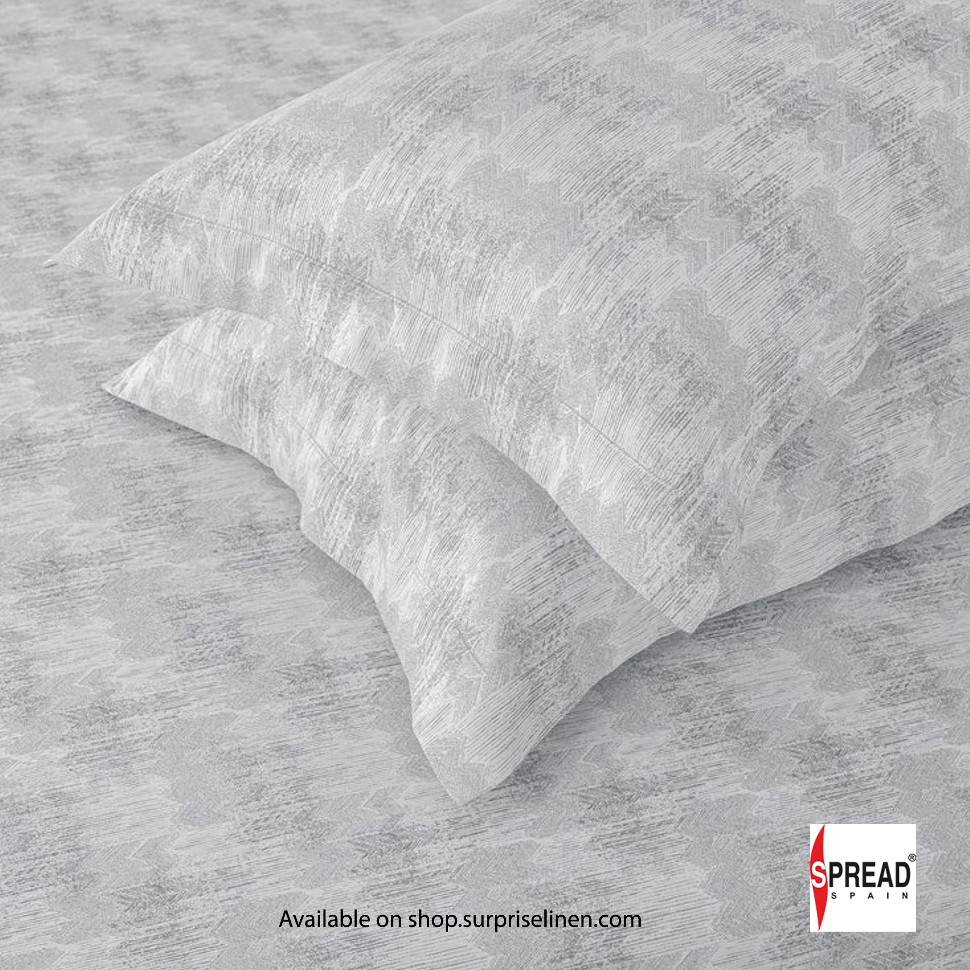 Spread Spain - 700 TC Italian Couture Luxury Bedsheet Set (Light Grey)