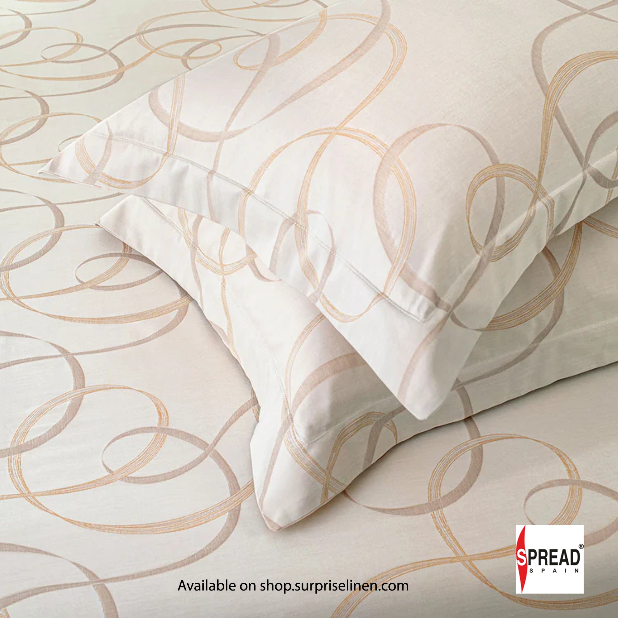 Spread Spain - 700 TC Italian Couture Luxury Bedsheet Set (Ivory)