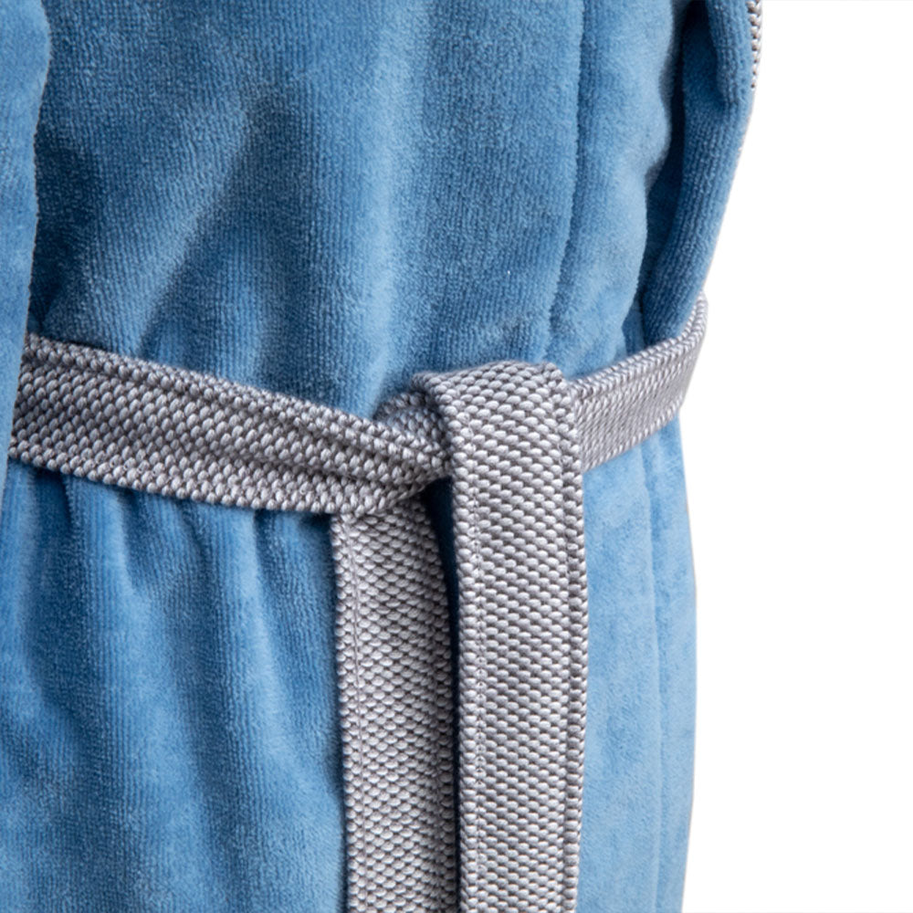 Hugo Boss - Lord 380 GSM 100% Cotton Velvet Bathrobe (Sky)