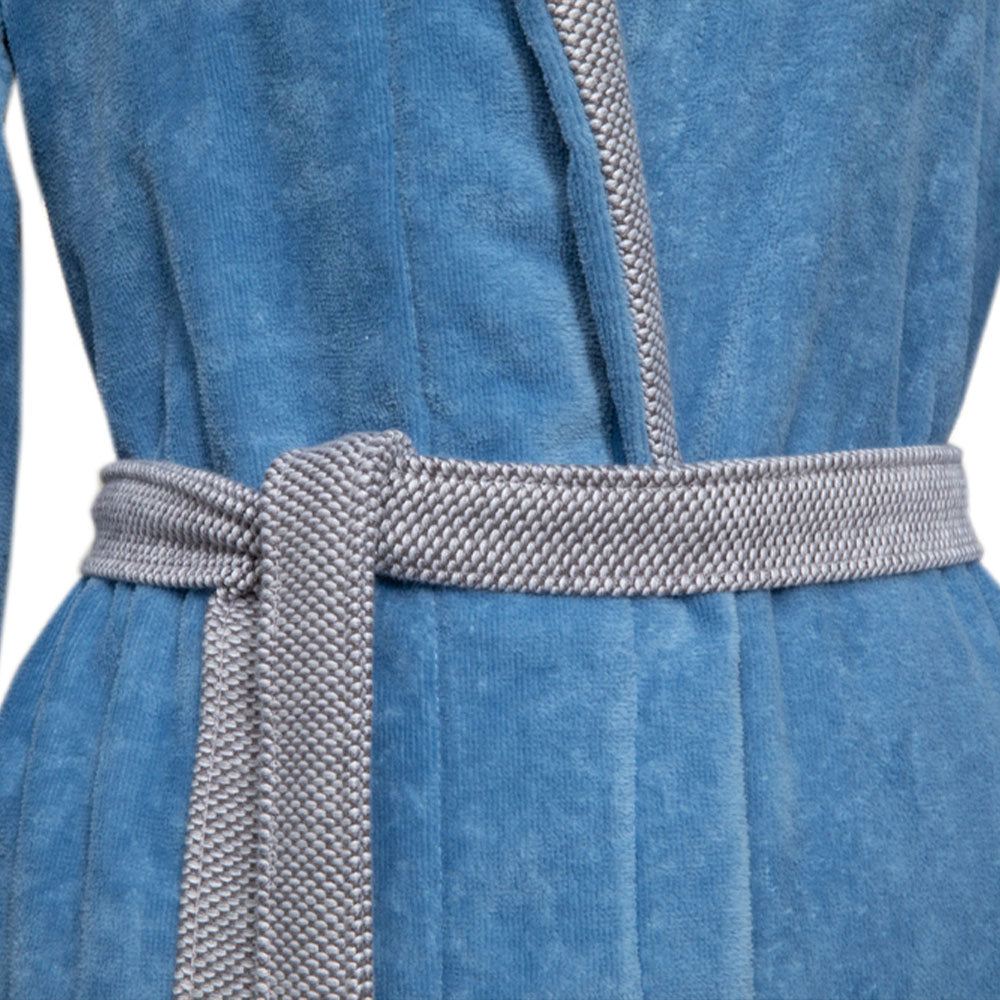 Hugo Boss - Lord 380 GSM 100% Cotton Velvet Bathrobe (Sky)