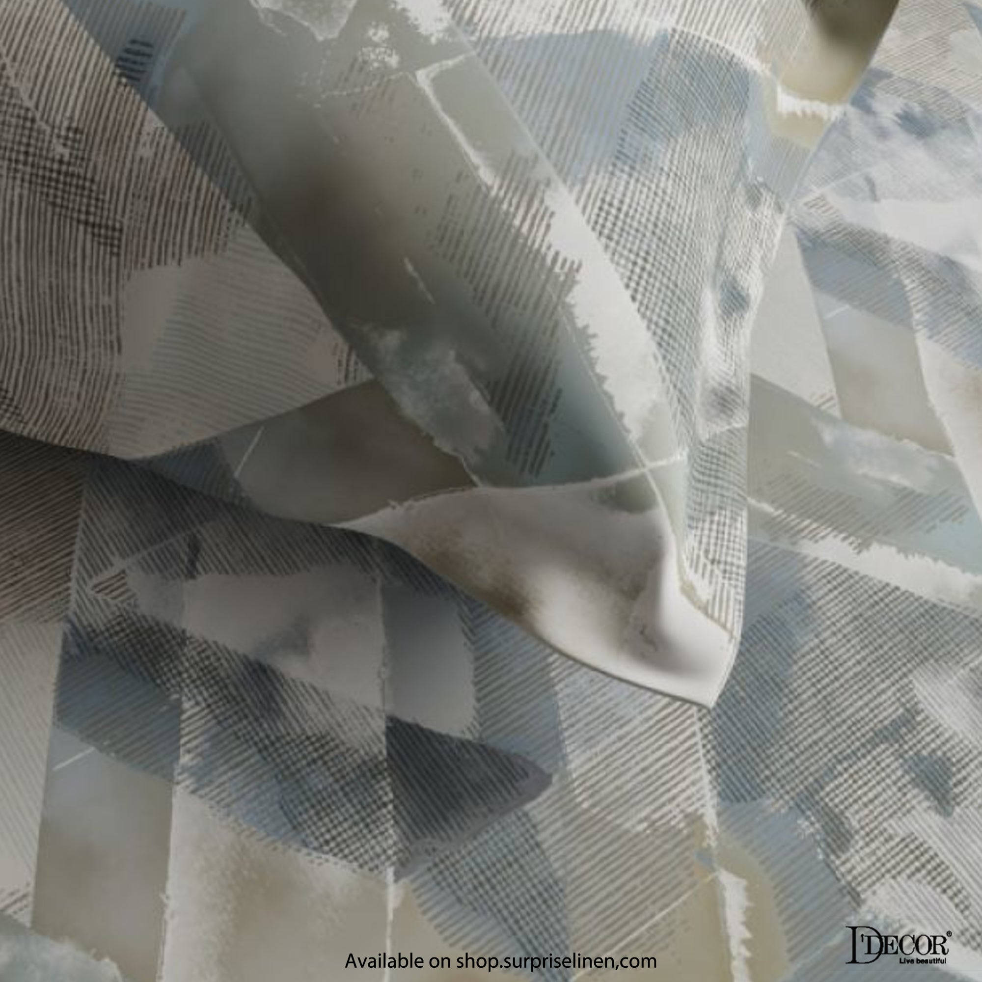 D'Decor- Premier Collection 100% Cotton Crystal King Size Bed Sheet Set
