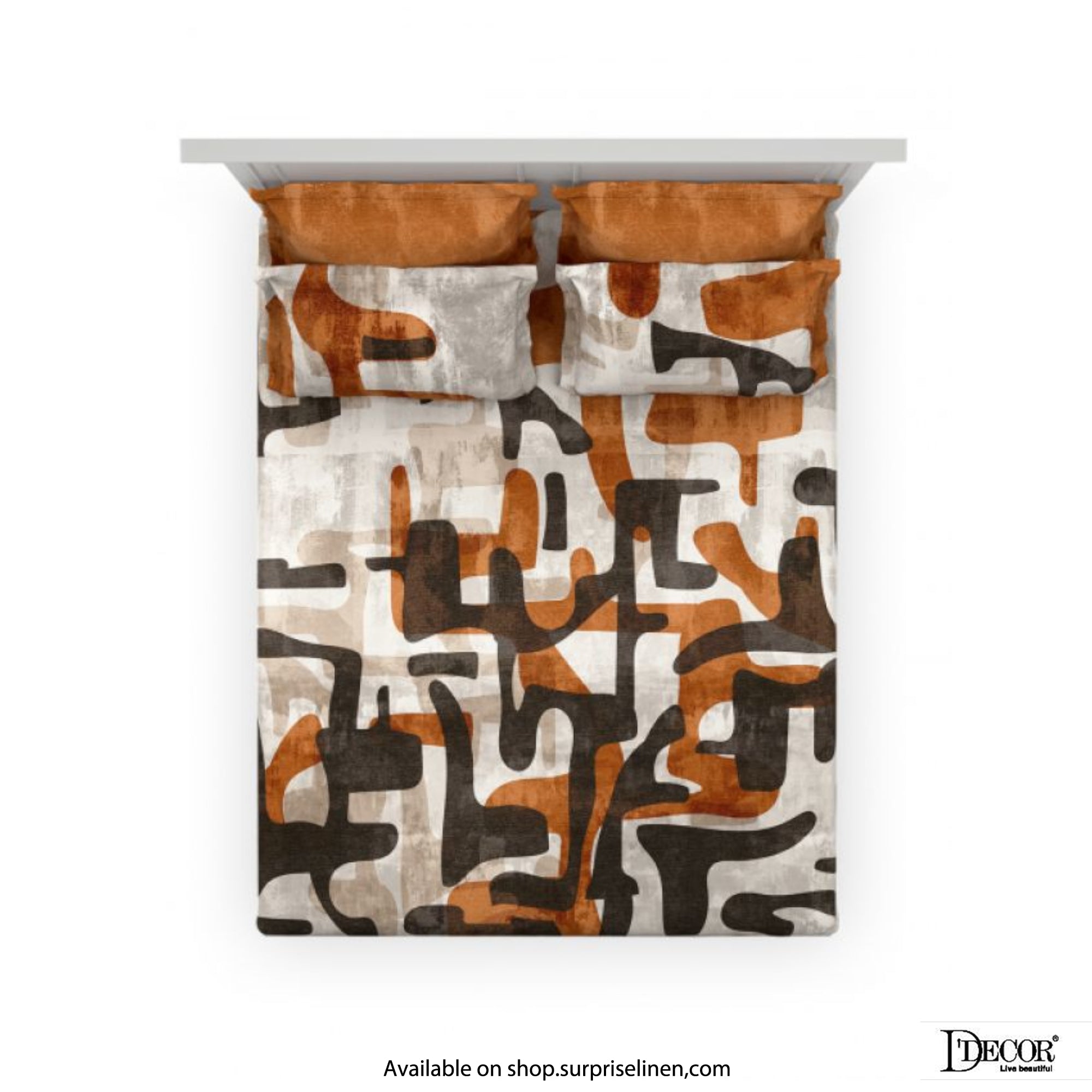 D'Decor - African Vibes Collection 100% Cotton Tribe Chic King Size Bed Sheet Set