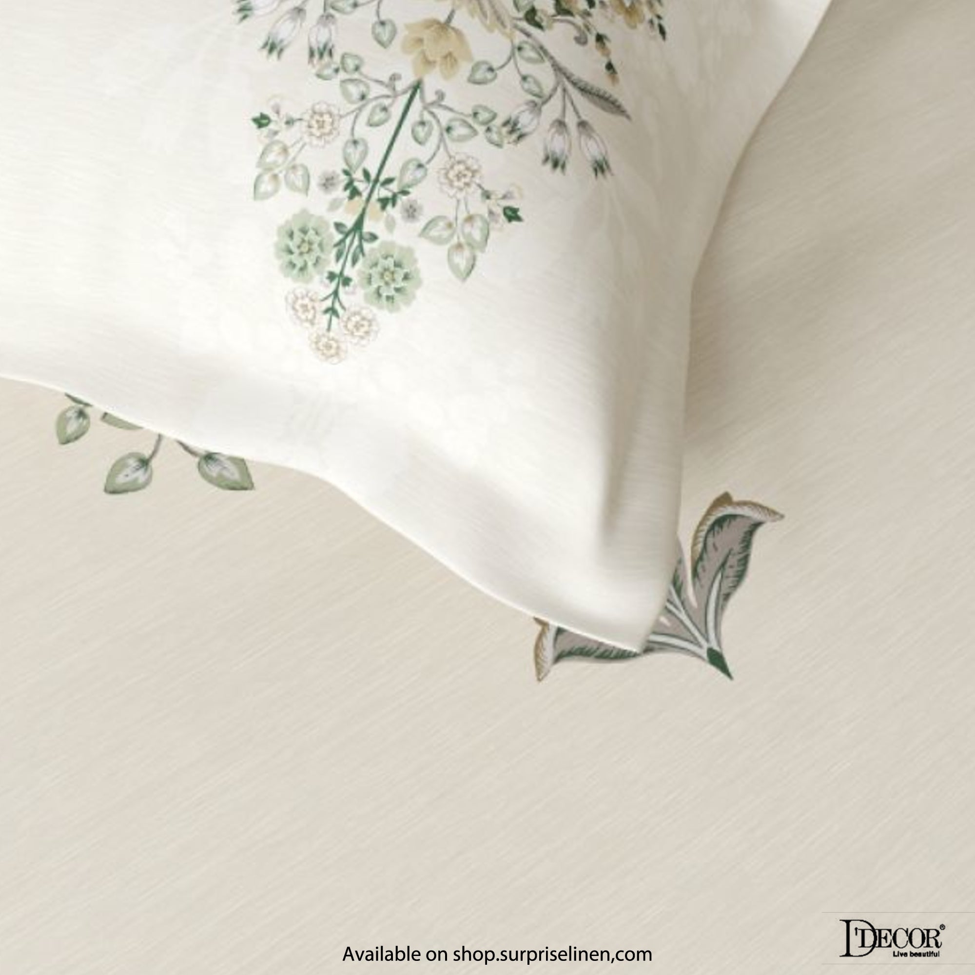 D'Decor- Virasat Collection 100% Cotton Eliza King Size Bed Sheet Set