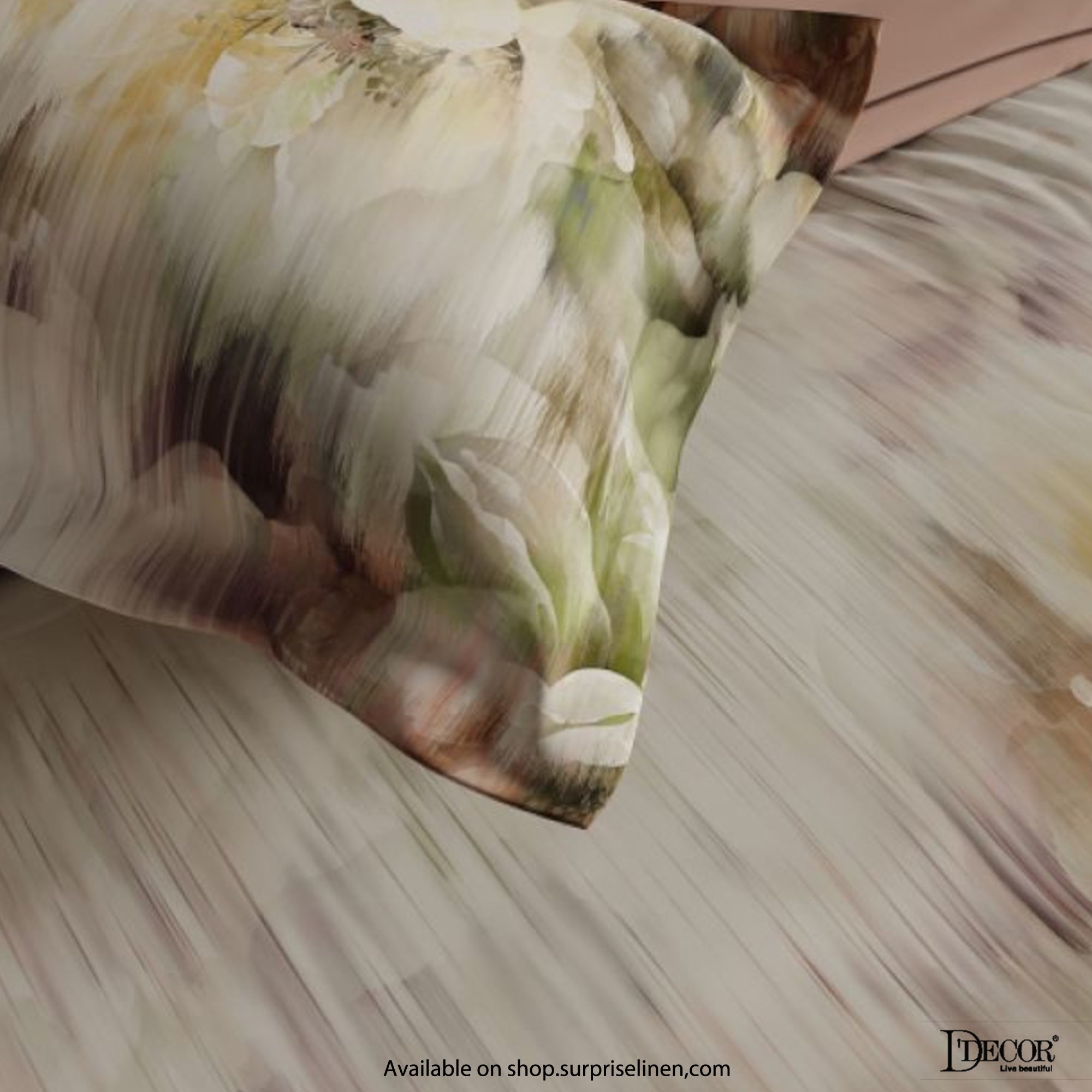 D'Decor- English Garden Collection 100% Cotton Eternia King Size Bed Sheet Set