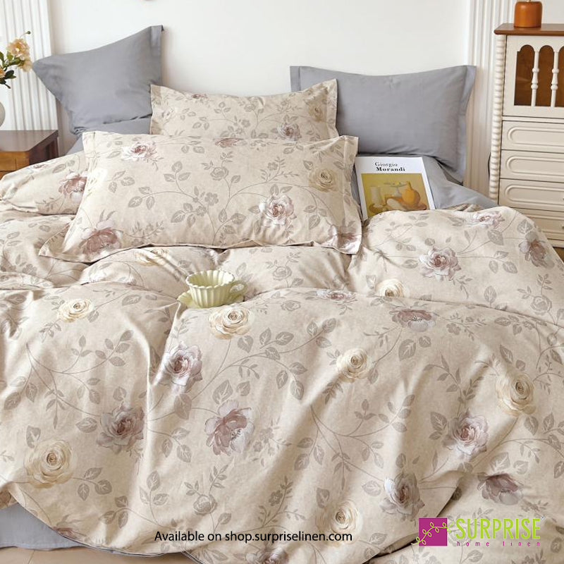Surprise Home - Hues Taupe Rose Trail Bedsheet Set
