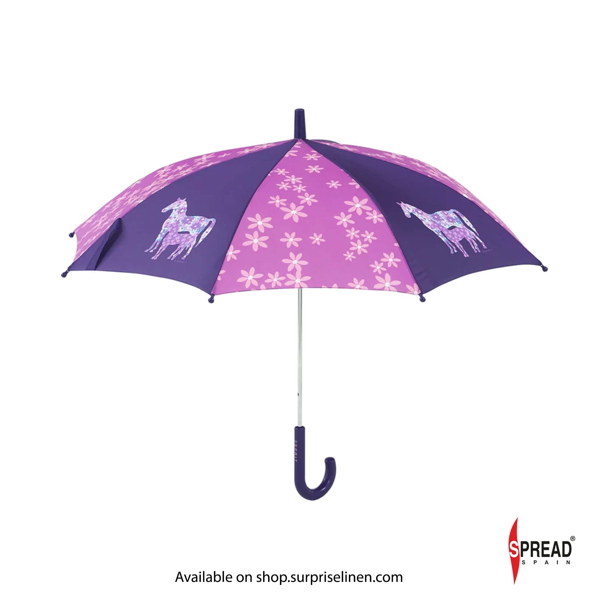 Spread Spain - Kids Long AC Umbrella (Purple)