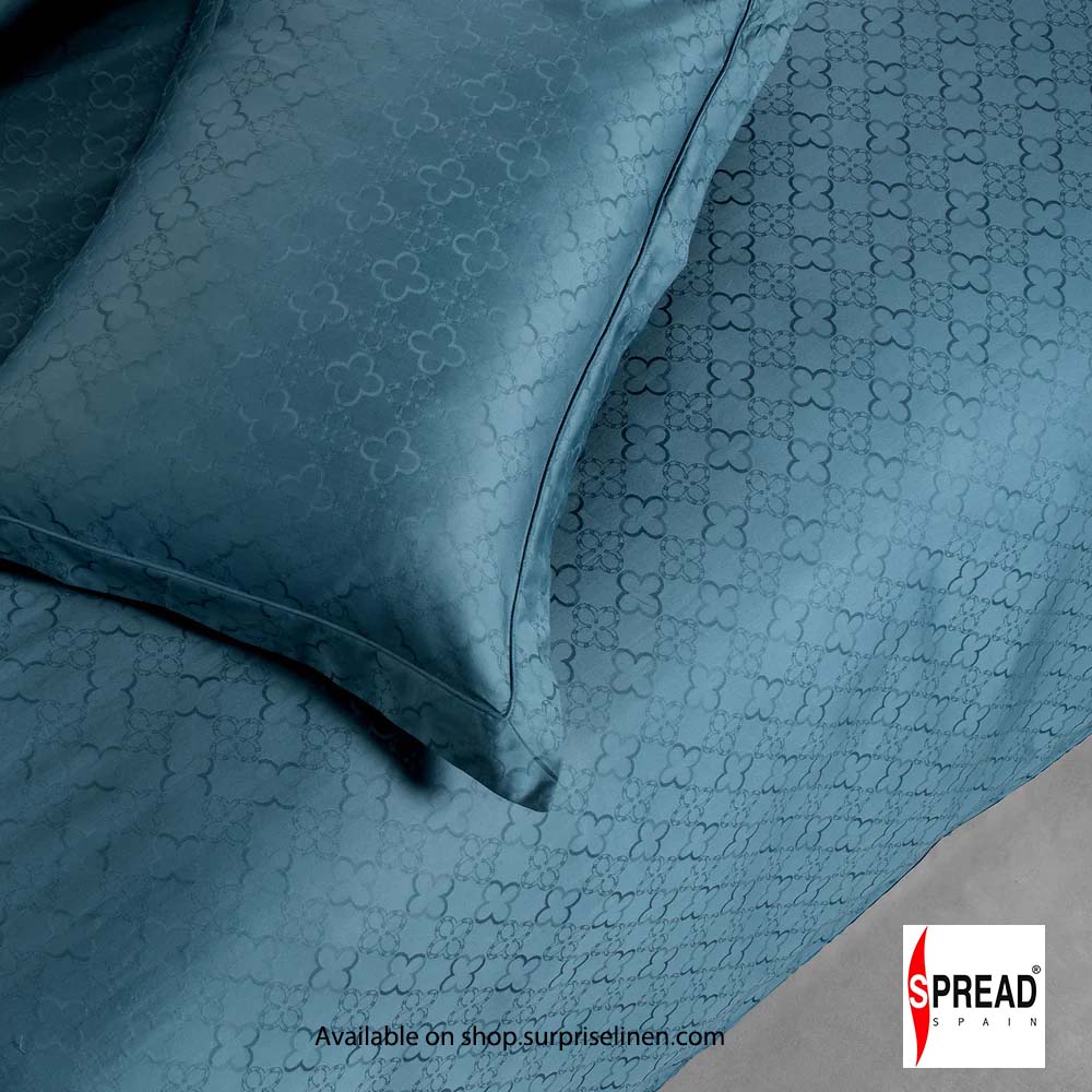 Spread Spain - Italian Jacquard Collection 750 Thread Count Bed Sheet Set (Peacock)