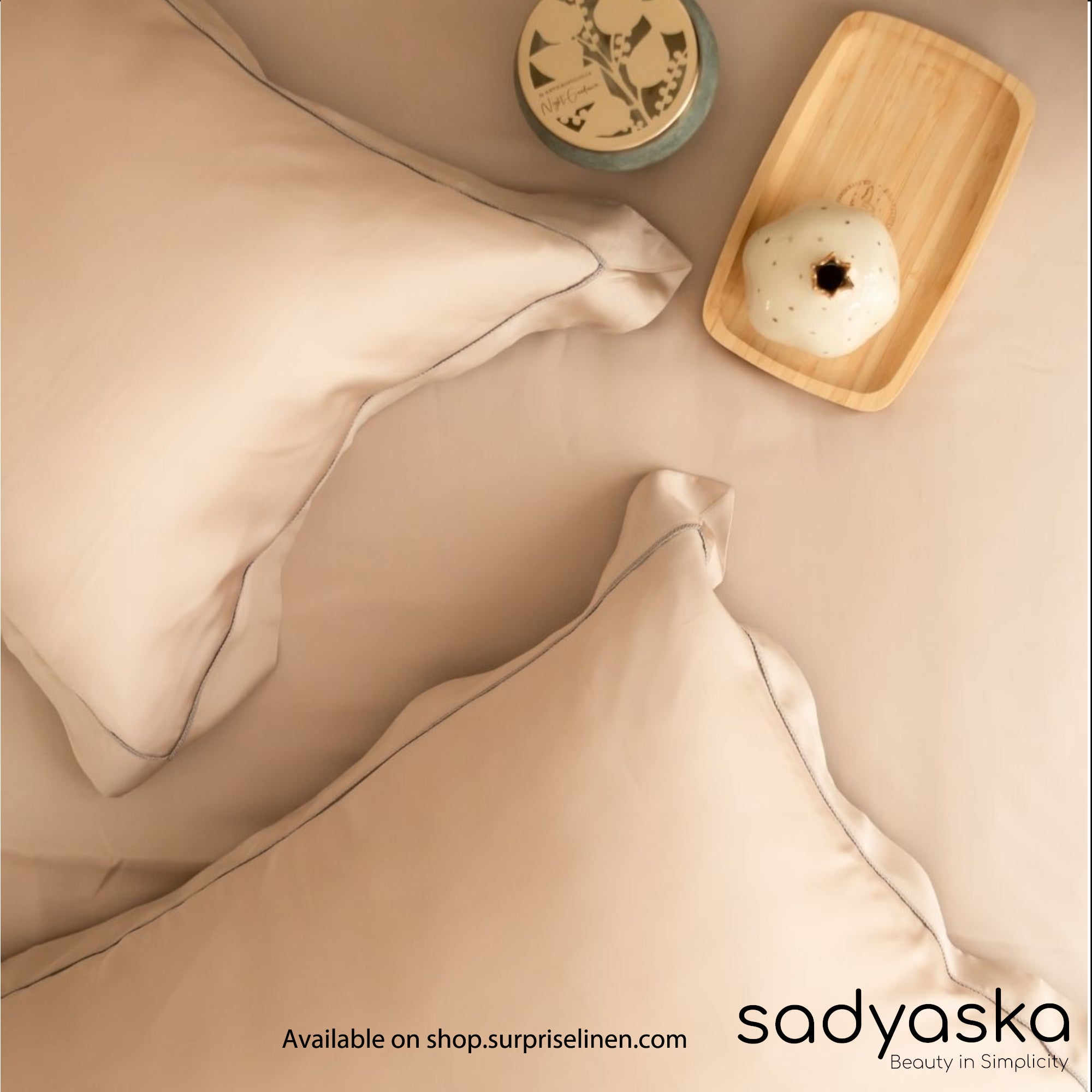 Sadyaska - Tencel Lace Bedding Collection 400 TC Tencel 3 Pcs Bedding Set (French Rose )