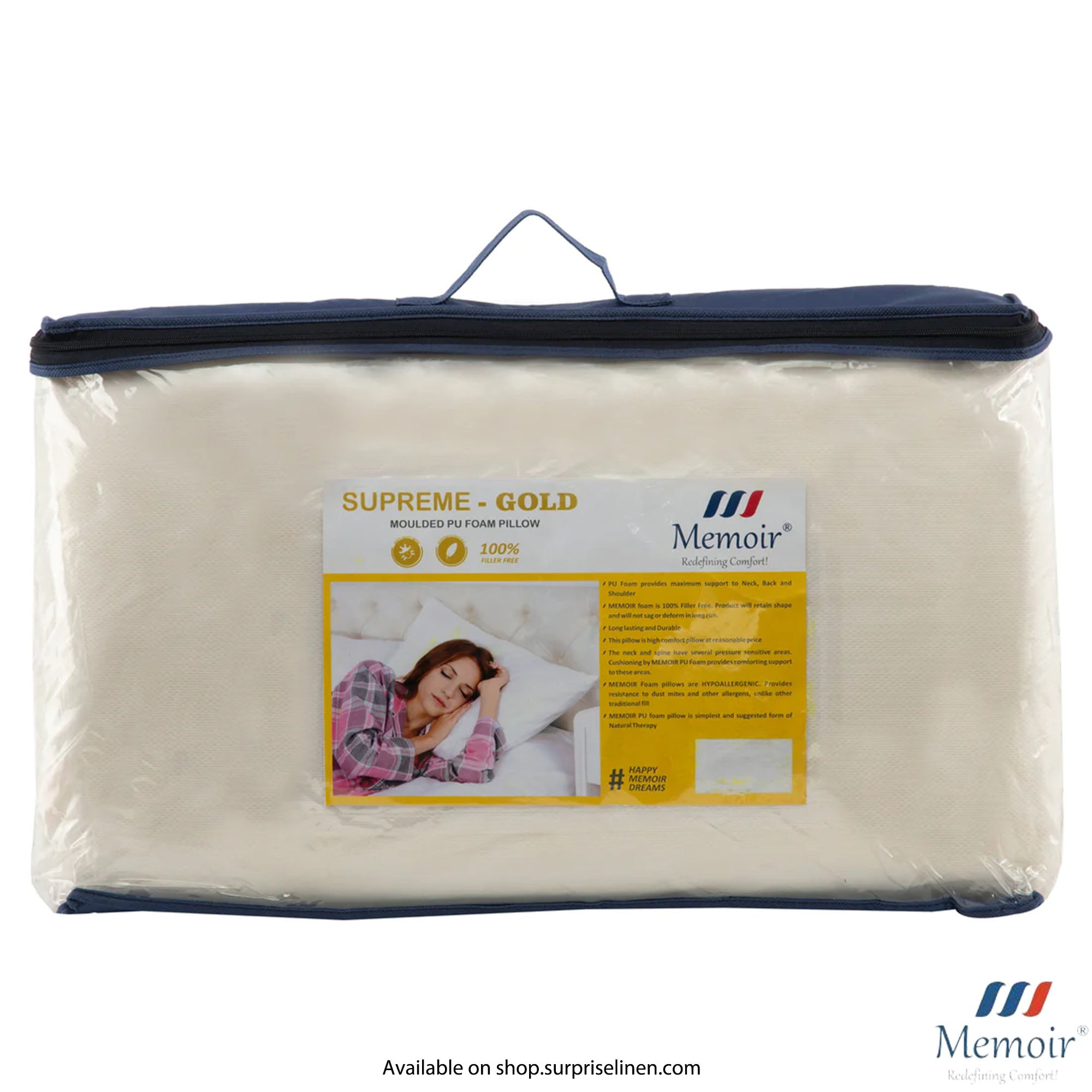 Memoir - Supreme Gold Moulded PU Foam Pillow