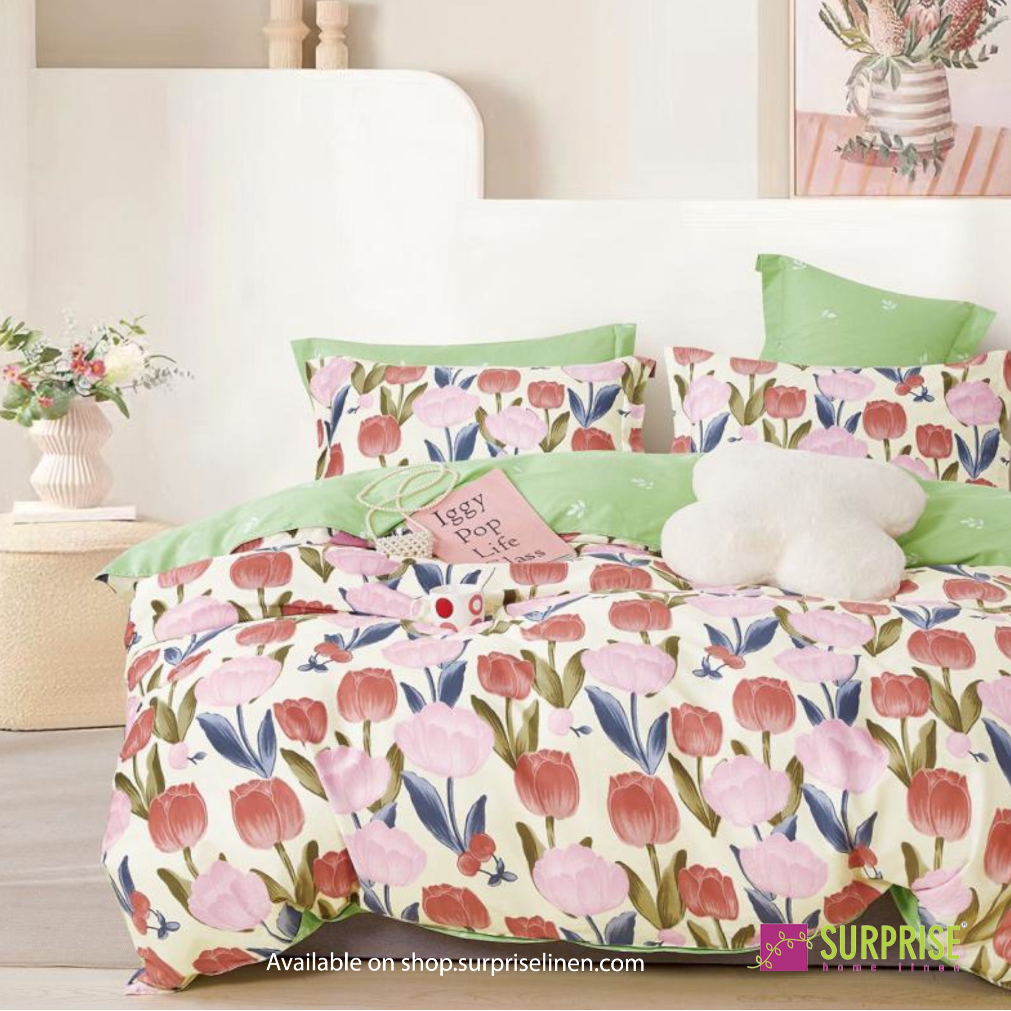 Everyday Luxury Essentials By Surprise Home - Bedeck Collection 3 Pcs Regular Queen Size Bedsheet Set in 300 TC Cotton Fabric (Glimmer)