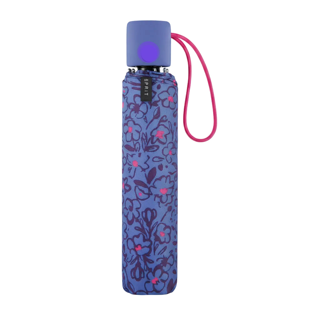 Esprit - Foldable Mini Umbrella ( Floral Purple)
