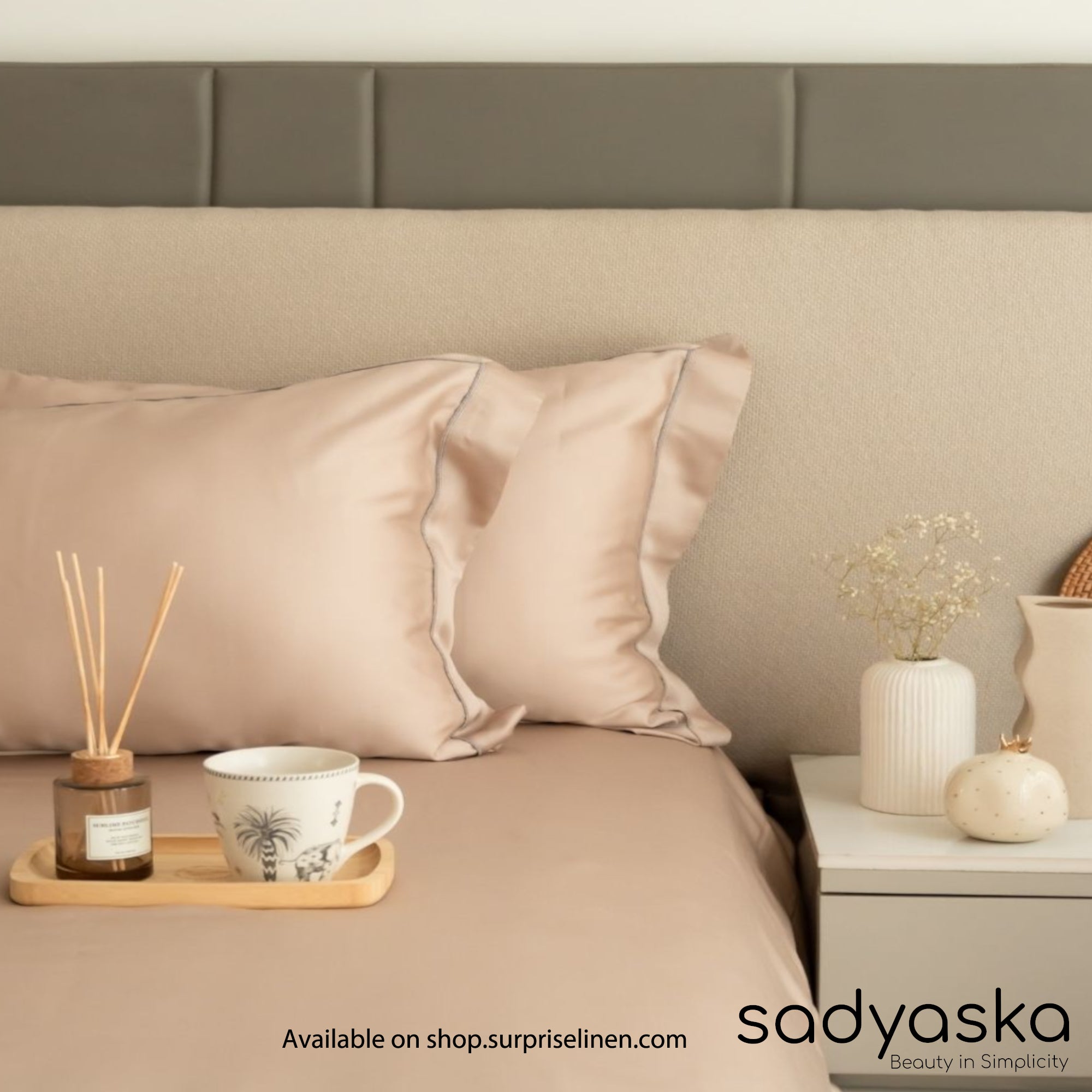 Sadyaska - Tencel Lace Bedding Collection 400 TC Tencel 3 Pcs Bedding Set (French Rose )