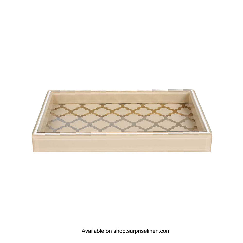 Surprise Home - Etonner Mosaic Glass 3 Pcs Bath Set (Gold)