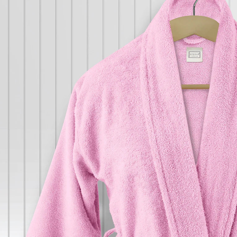 Spread Spain - Roman Bathrobe Collection Highly Absorbent & Soft Bathrobe (Pink)