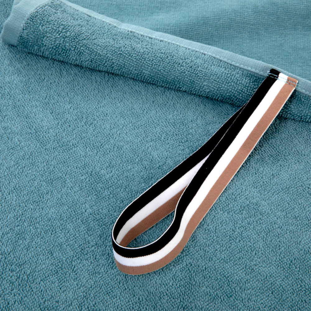 Hugo Boss - Border Logo 350 GSM 100% Cotton Towel (Pacific)