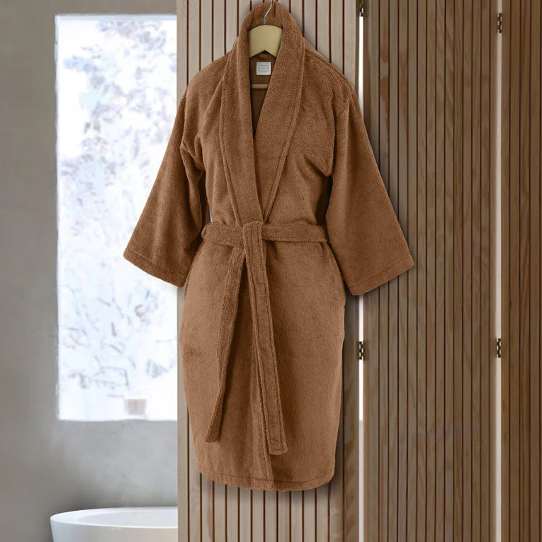 Spread Spain - Roman Bathrobe Collection Highly Absorbent & Soft Bathrobe (Brown)