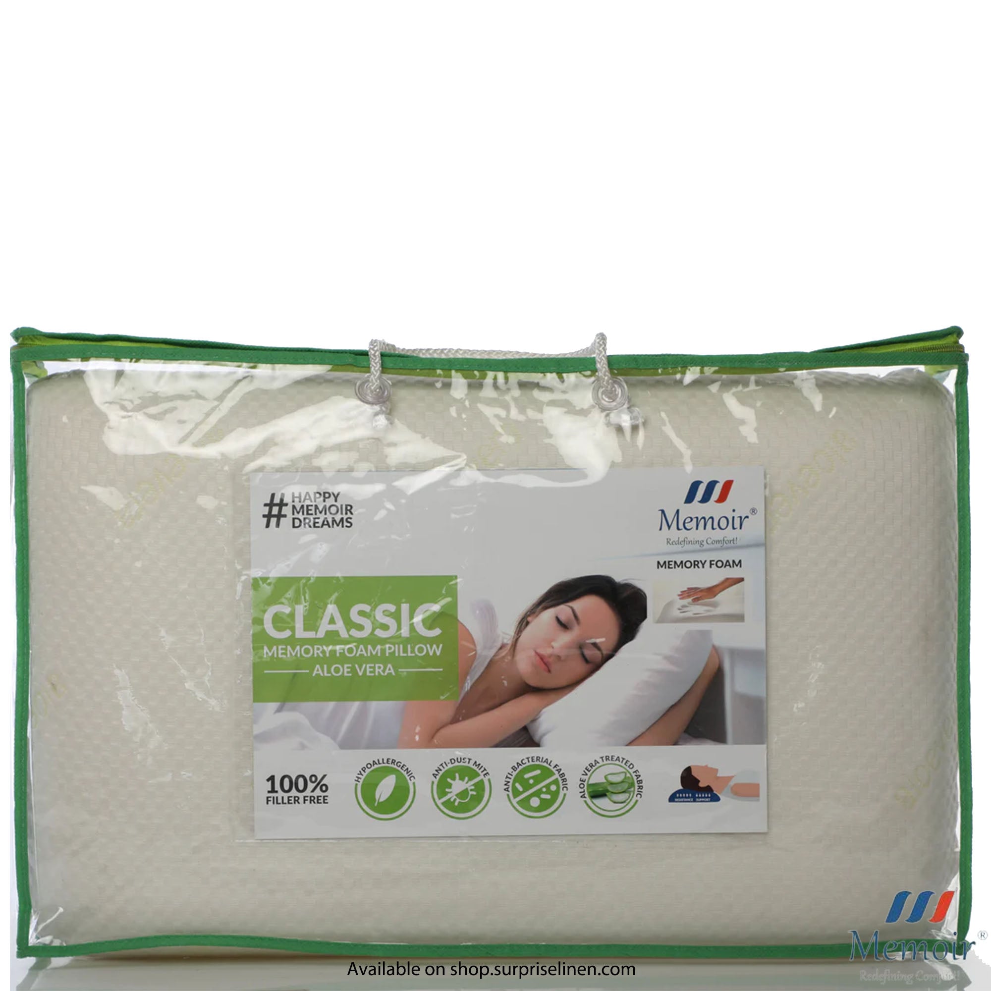 Aloe vera memory shops foam pillow