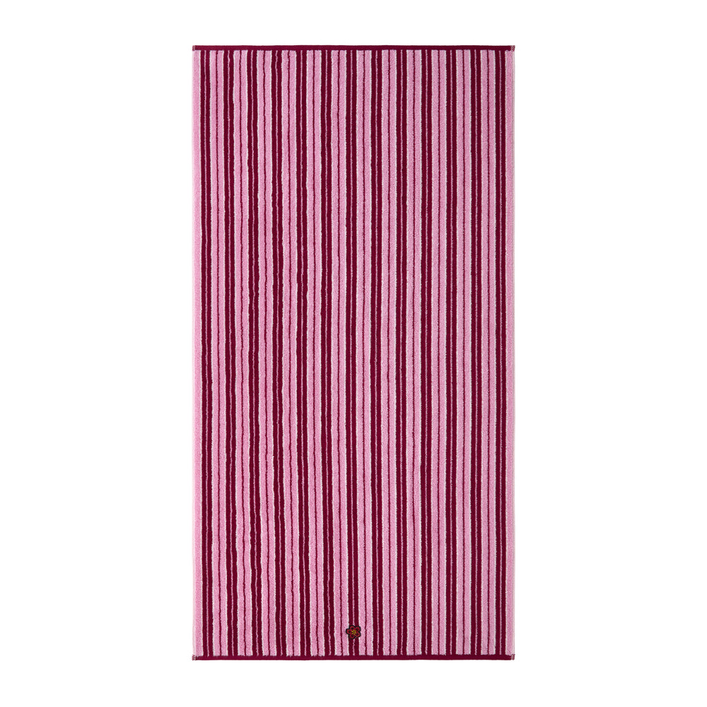 Kenzo - Club Jacquard Embroidered Boke Flower 550 GSM 100% Organic Cotton Towel (Rose)