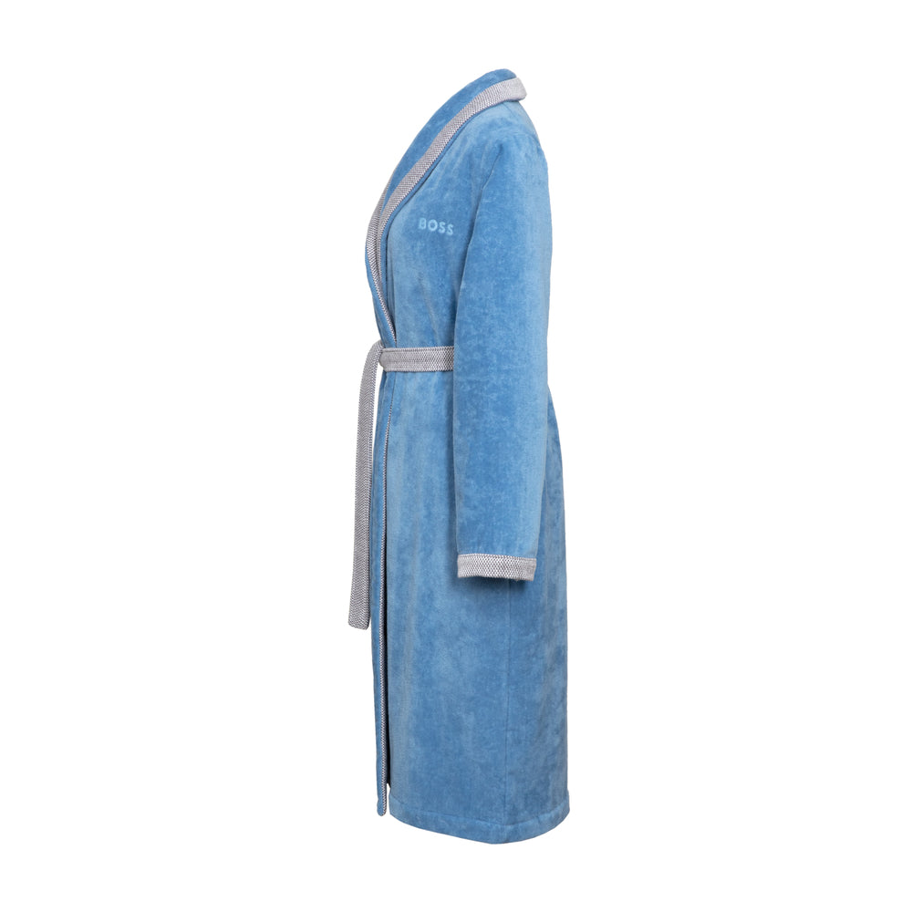 Hugo Boss - Lord 380 GSM 100% Cotton Velvet Bathrobe (Sky)