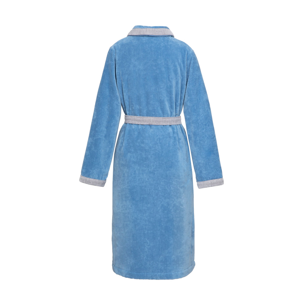 Hugo Boss - Lord 380 GSM 100% Cotton Velvet Bathrobe (Sky)