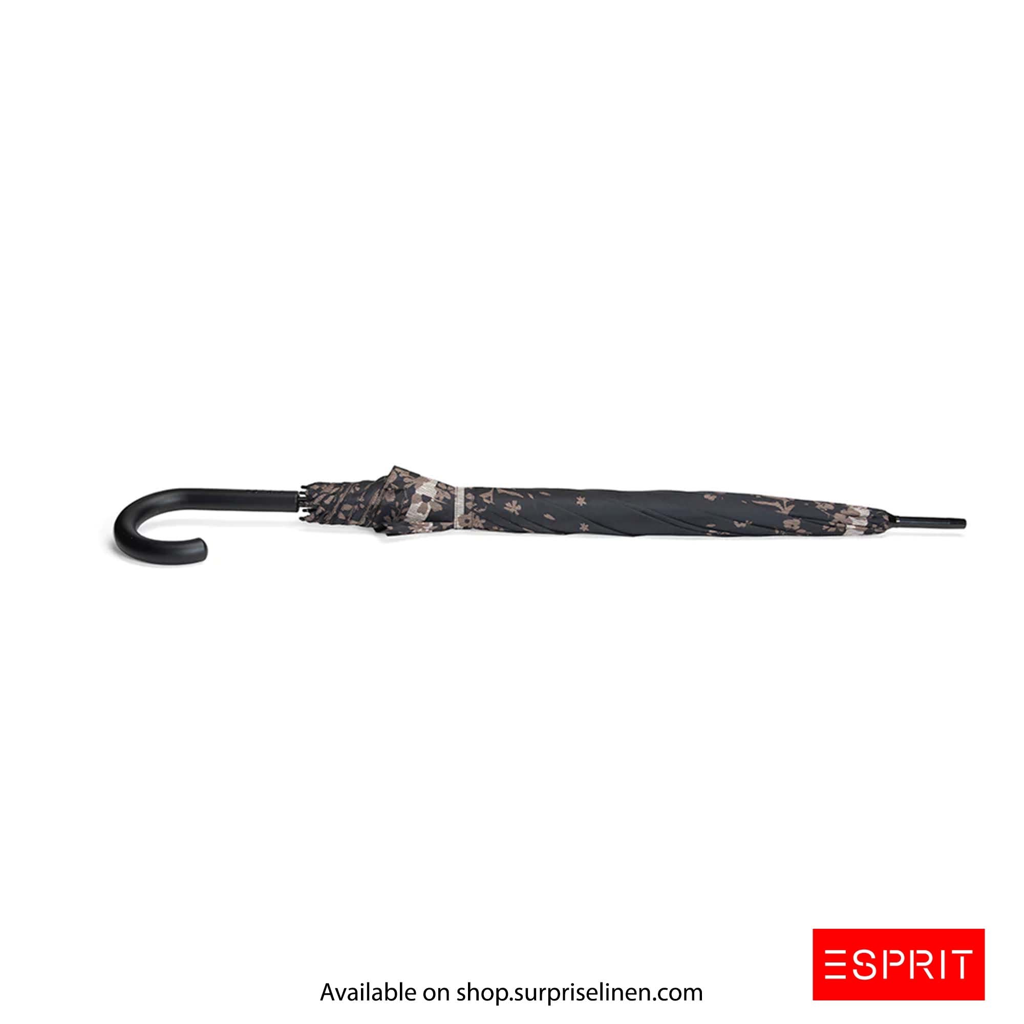 Esprit - Abstract Collection Long AC Umbrella (Black Flower)