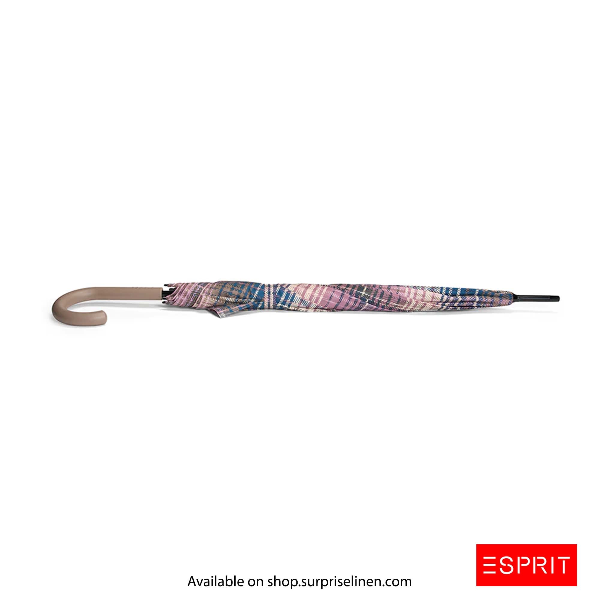 Esprit - Abstract Collection Long AC Umbrella (Dusky Orchid Checks)