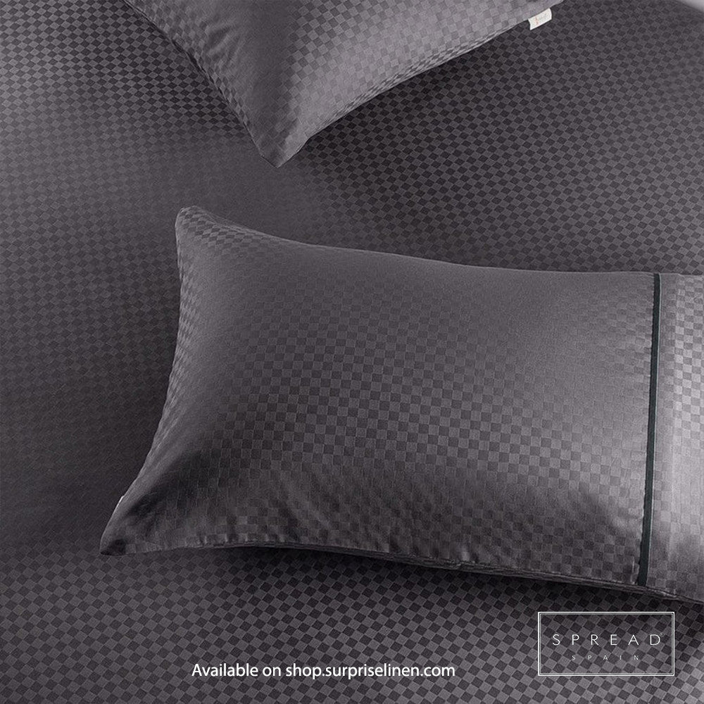 Spread Spain - Oxford Street Collection 400 Thread Count 100% Cotton Bedding Set (Fudge)