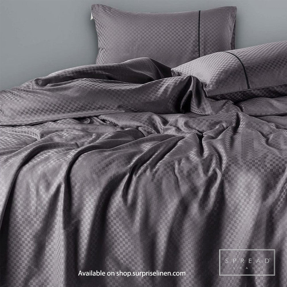 Spread Spain - Oxford Street Collection 400 Thread Count 100% Cotton Bedding Set (Fudge)