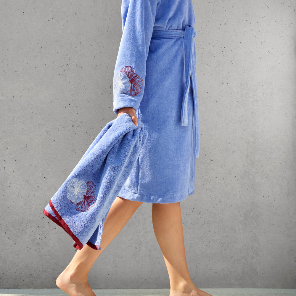 Hugo Boss - Ashleigh Bathrobes / Kimonos in 400 GSM 100% Cotton Bathrobe (Blue)