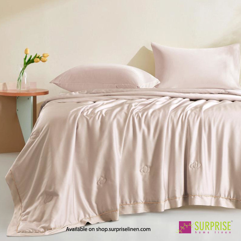 Surprise Home - Lumina Collection Tencel Comforter (Champagne Beige)