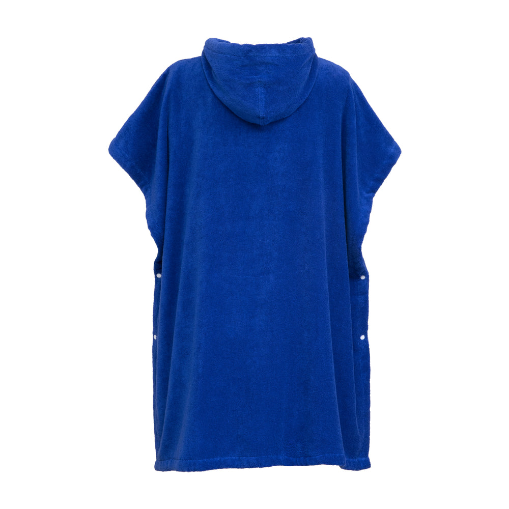 Lacoste - L Wave 350 GSM 100% Organic Cotton Poncho (Cobalt)