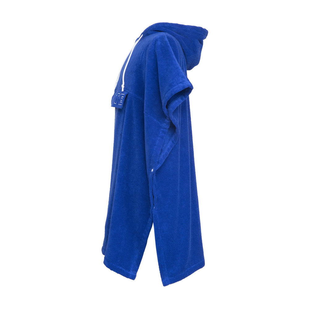Lacoste - L Wave 350 GSM 100% Organic Cotton Poncho (Cobalt)