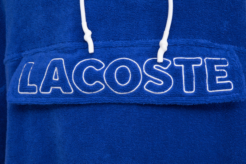Lacoste - L Wave 350 GSM 100% Organic Cotton Poncho (Cobalt)