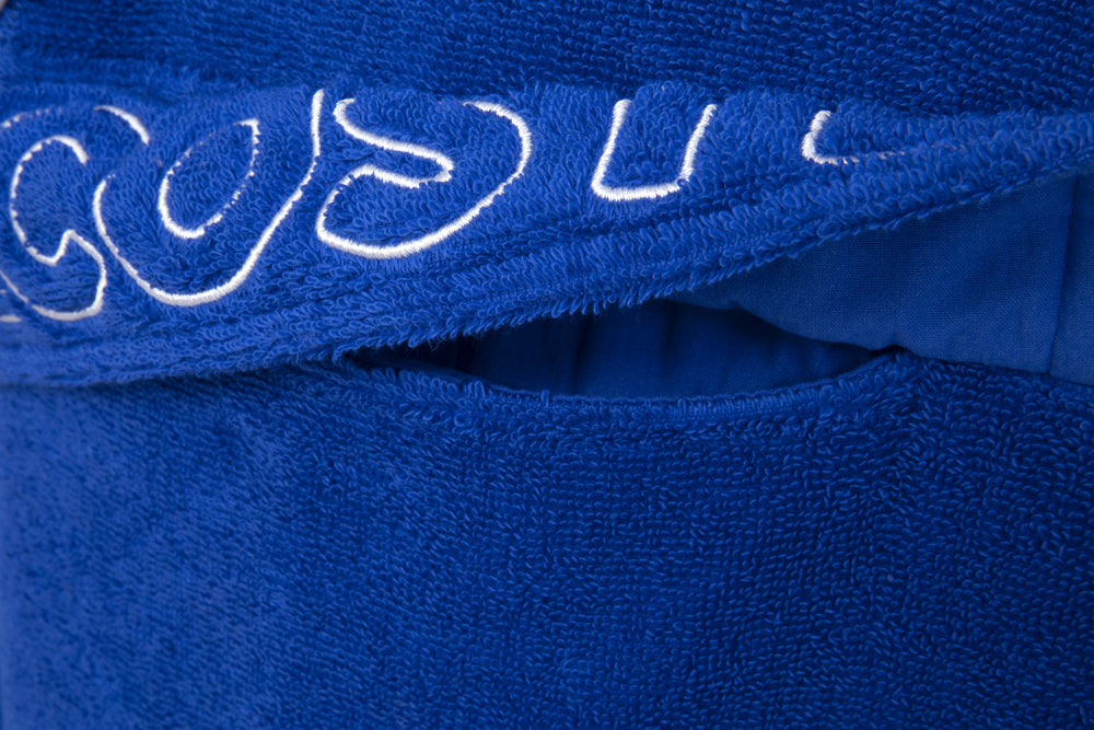 Lacoste - L Wave 350 GSM 100% Organic Cotton Poncho (Cobalt)