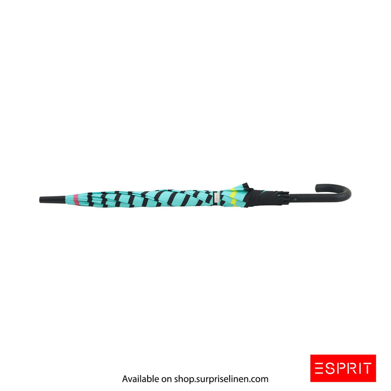 Esprit - Abstract Collection Long AC Umbrella (Turquoise)