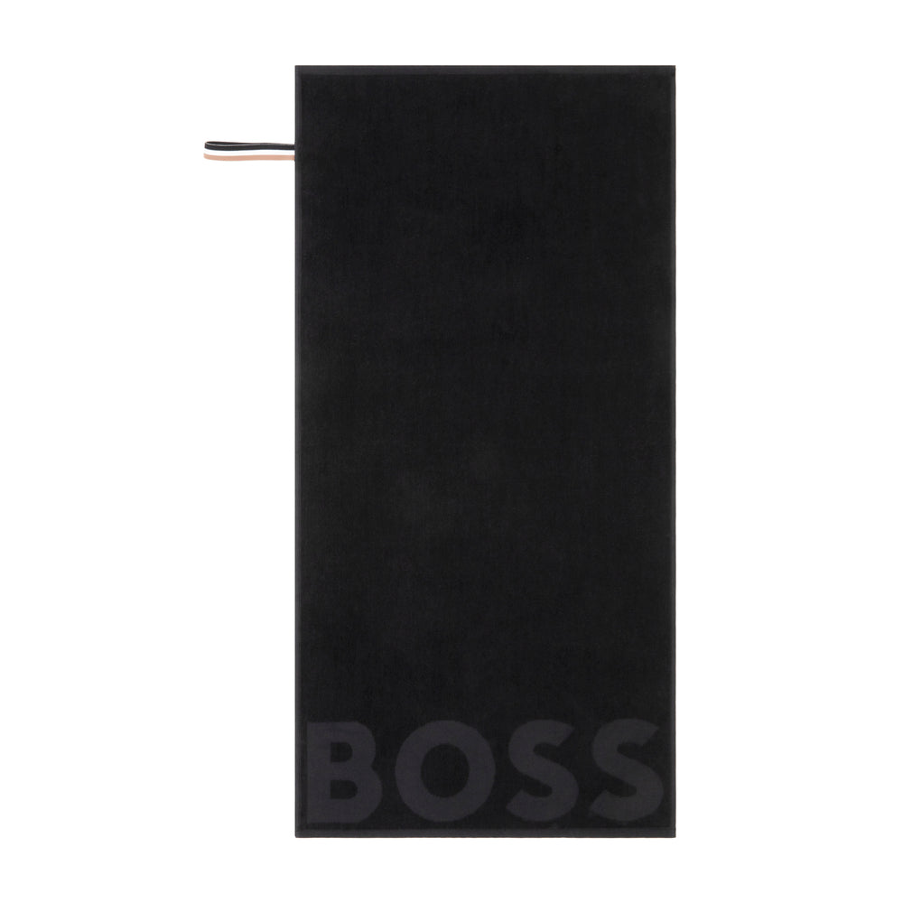 Hugo Boss - Border Logo 350 GSM 100% Cotton Towel (Black)