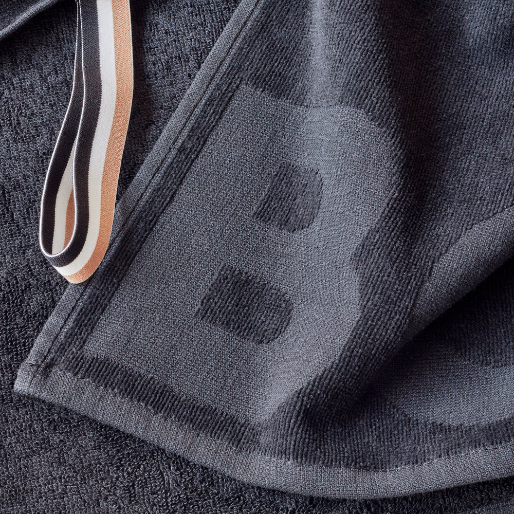Hugo Boss - Border Logo 350 GSM 100% Cotton Towel (Black)